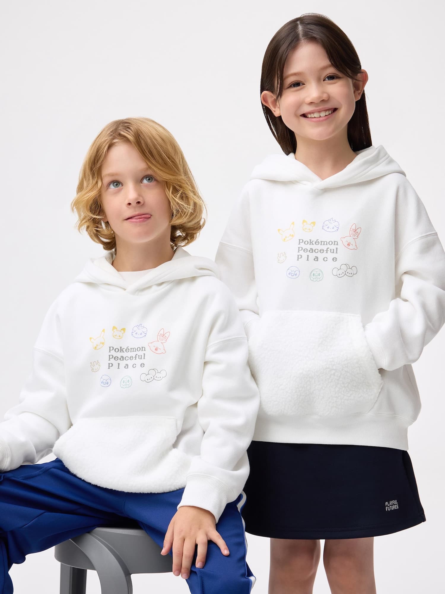 KIDS(男女兼用) スウェットパーカ ポケピース