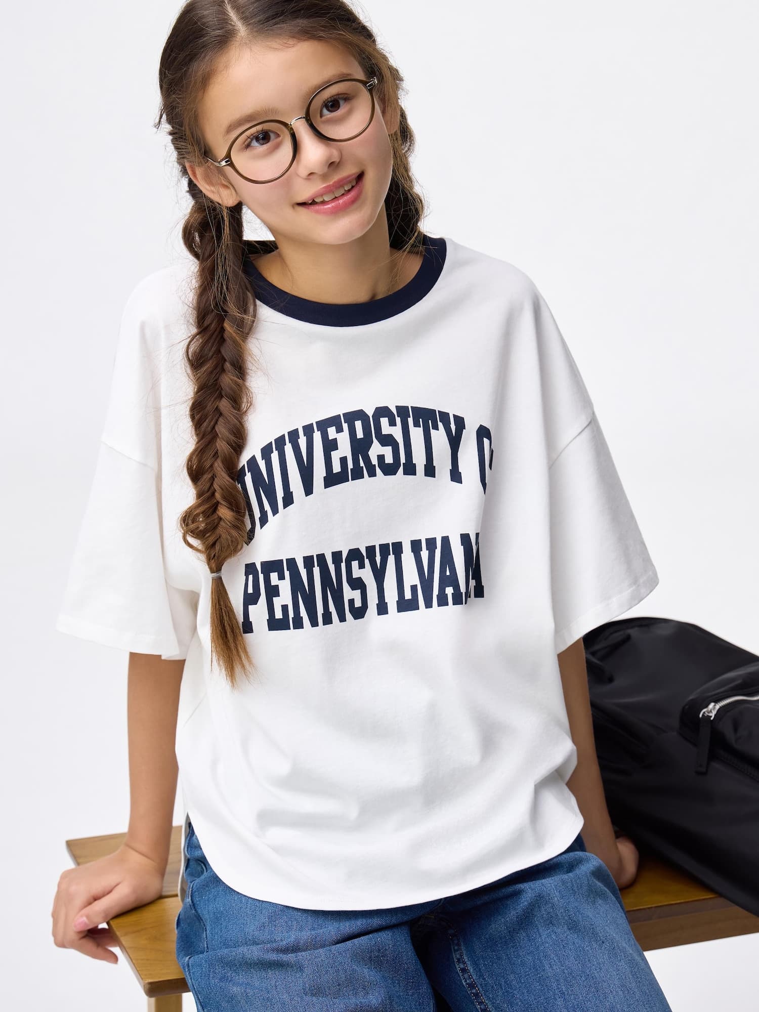 GIRLSコットンオーバーサイズT Pennsylvania JR