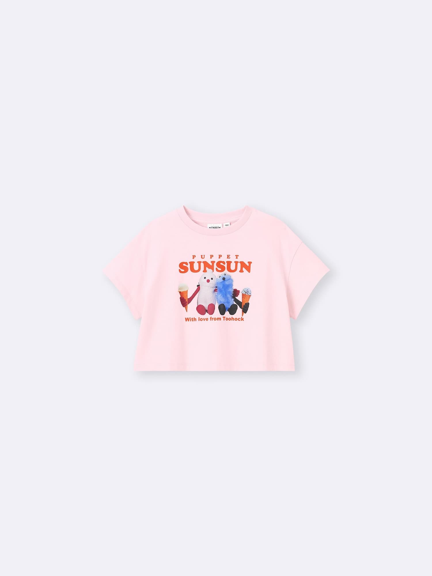 KIDS(男女兼用)グラフィッククロップドT パペットスンスン