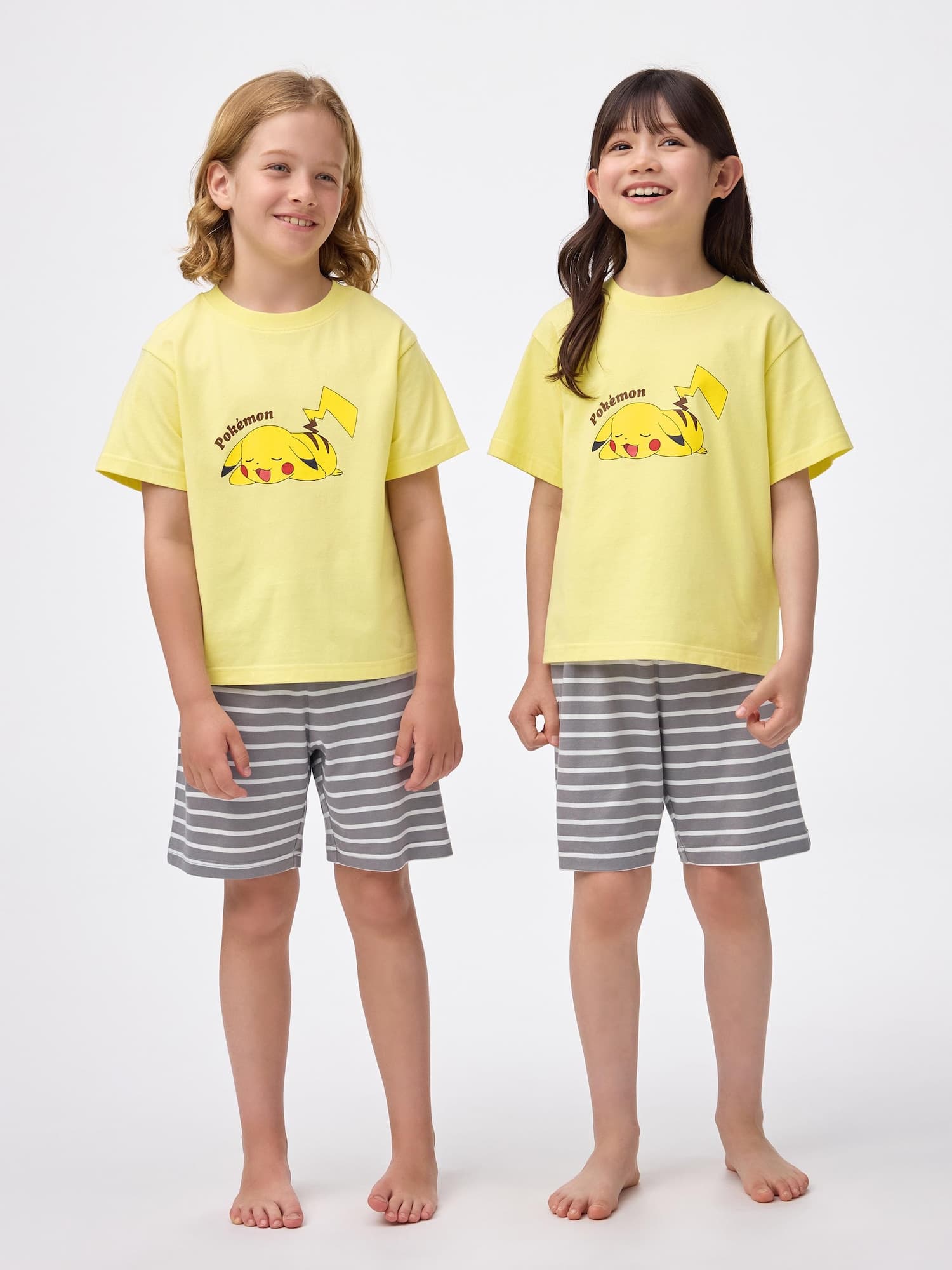 KIDS(男女兼用)コットンラウンジセット(半袖&ショートパンツ) Pokemon